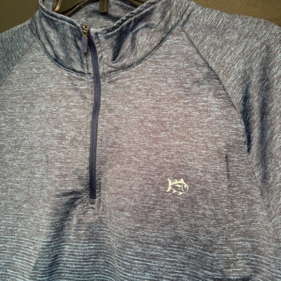 NWOT Southern Tide Blue Faded Cruiser 1/4 Zip Golf Pullover Mens XL - Picture 5 of 12